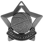 Star Basketball Medals XS205 with Neck Ribbons