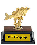 BF-456 Swimming Bass Fishing Trophy