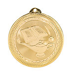 Lamp of Knowledge Medals BL309 with Neck Ribbons
