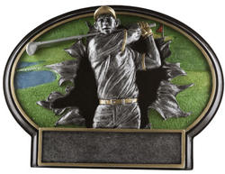 Burst Thru Golf Plaque Award