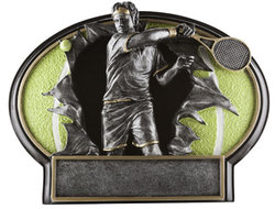 Resin Men Tennis Plaque Award