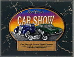 Burst Thru Car Show Plaque WBTX791-BM