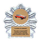 Acrylic Flame Ice Car Show Trophy