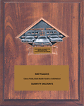 Resin Roadside Diner Car Show Award DPS30-80 on Wood Plaque