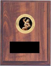 Cherry Finish Bodybuilding Plaque Award