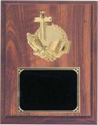Deluxe Church & Sunday School Plaques in Cherry Finish