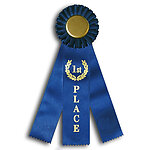 Stock Equestrian Rosette Ribbon 3RBS