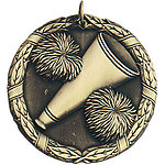 Cheer Megaphone Medals XR226 with Neck Ribbons