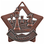 Star Chess Medals XS216 with Neck Ribbons