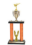 Double Post Female Karate Trophy 2pc-9411