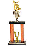 DPC-9510 Making the Tackle Football Trophies with double post and Cup