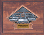 Resin Car Show Plaque Award DPS30-80 on Wood