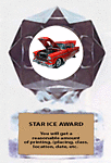 Acrylic Star Ice Car Show Trophy