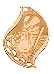 Flame Baseball Medals FM-101 with Neck Ribbons