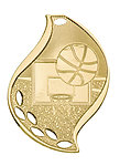 Flame Basketball Medals FM-102 with Neck Ribbons