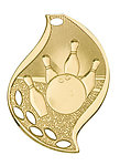 Flame Bowling Medals FM-103 with Neck Ribbons