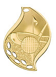 Flame Golf Medals FM-107 with Neck Ribbons