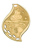 Flame Torch Medals FM-115 with Neck Ribbons