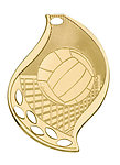 Flame Volleyball Medals FM-116 with Neck Ribbons