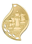 Flame Chess Medal FM-203 with Neck Ribbon