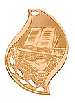 Flame Lamp of Knowledge Medals FM208 Series with Neck Ribbons