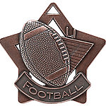 Star Football Medals XS207 with Neck Ribbons