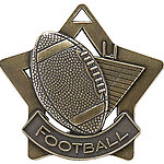Star Football Medals XS207 with Neck Ribbons
