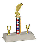 R3-624 Jumping Bass Fishing Trophies