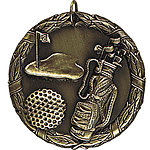 Golf Medals XR228 with Neck Ribbons
