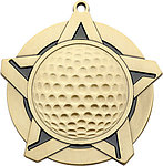 Golf Medals 43060 with Neck Ribbons