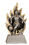 Female Ignite Resin Soccer Trophies
