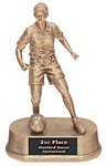 Boys or Girls Soccer Resin Trophy Statue