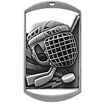 Dog Tag Hockey Medals DT270 with Neck Ribbons