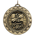 Spinning Honor Roll Medals SP354 with Neck Ribbons