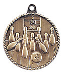 Bowling Medals HR715 with Neck Ribbons