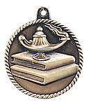 Lamp of Knowledge Medals HR740 with Neck Ribbons