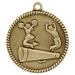 Cheerleader Medals HR775 with Neck Ribbons