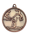Female Gymnastics Medals HR790 with Neck Ribbons