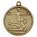 Male Gymnastics Medals HR795 with Neck Ribbons