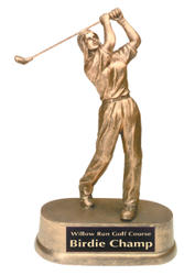 Lady's Resin Golf Trophy