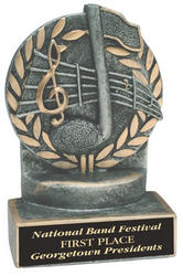 Resin Music Trophy Statue JD60