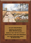Beagle Field Trial Plaques V Series