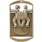Dog Tag Martial Arts Medals DT269 with Neck Ribbons