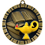IM250 Colorful 3D Lamp of Knowledge Medals with Neck Ribbons