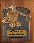 Mounted Resin Male Basketball Plaque Award 54705-810