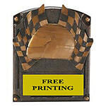 54765 Racing Helmet Resin Plaque