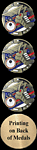 Large Colorful Enamel Track Medals M3ST2 with Neck Ribbons