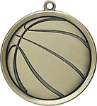 Mega Basketball Medals 43405 with Neck Ribbons