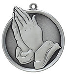 Mega Praying Hands Medals 43411 includes Neck Ribbons