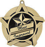 Superstar Most Improved Medals 43021 with Neck Ribbons